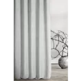 Zasłona szyta na taśmie fala FELICITY srebrna o naturalnym splocie w melanżowych odcieniach