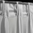 Zasłona srebrna z welwetu zdobiona welwetowymi guzikami 85x250 cm (wymiar podany na gotowo) szelki - ALITA Eurofirany