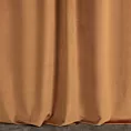 Zasłona szyta na taśmie fala ENYA pomarańczowa z miękkiej półmatowej tkaniny welwetowej