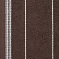 Ręcznik kąpielowy 50x90 cm bawełniany kolor brązowy ze stębnowaną bordiurą 500 g/m2 MIRA Eurofirany