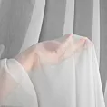 Firana szyta na przelotkach biała półprzezroczysta, matowa, z tkaniny typu batyst o niestandardowej wysokości 340cm, wykończona obciążnikiem