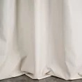 Zasłona szyta na tunelu JULIETT jasnobeżowa z eleganckiej połyskującej tkaniny przetykanej lureksową nicią