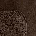 Narzuta, koc na fotel 70x160 cm ciemnobrązowy z miękkiego polaru ze strukturą baranka TEDY Eurofirany Premium