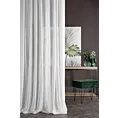 Tkanina firanowa elegancka gładka krepa zakończona, z kolekcji Eva Minge Eurofirany