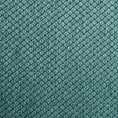 Zasłona turkusowa zaciemniająca o strukturze drobnej krateczki 140x250 cm przelotka AMARO Eurofirany