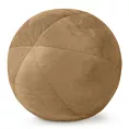 Poduszka dekoracyjna w formie kuli średnica 24 cm welwetowa miodowa GAJA Eurofirany