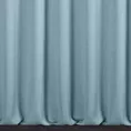 Zasłona szyta na taśmie fala niebieska z tkaniny o naturalnym splocie z efektem melanżu