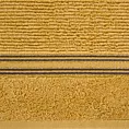Ręcznik kąpielowy 50x90 cm bawełniany kolor musztardowy z błyszczącą bordiurą 530 g/m2 FILON Eurofirany