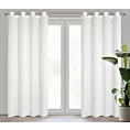 Firana biała z szyfonu i efektem garbowania 135x250 cm przelotka MELINDA Eurofirany