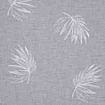 Firana biała z nadrukiem palmowych liści 140x260 cm przelotka - JESSI Eurofiarny