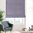 Roleta rzymska DORA - HIT liliowa z miękkiej tkaniny o welurowej strukturze