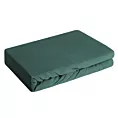 Prześcieradło jersey z gumką 240x220 cm z bawełny kolor ciemnozielony 140 g/m2 Eurofirany