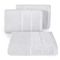 Ręcznik kąpielowy 50x90 cm bawełniany kolor srebrny z welwetową bordiurą 500 g/m2 MARI Eurofirany