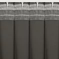 Zasłona grafitowa zaciemniająca 140x300 cm taśma imitująca flex MILAN Eurofirany