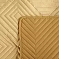 Narzuta welwetowa miodowa 220x240 cm pikowana w jodełkę metodą hot press SOFIA 2 EUROFIRANY PREMIUM