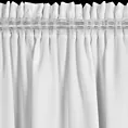 Zasłona biała z matowej gładkiej tkaniny 140x175 cm taśma RITA Eurofirany