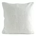 Poszewka na poduszkę 45x45 cm świąteczna o plecionej strukturze z mieszanki włókien biała Eurofirany
