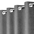 Zasłona grafitowa z tkaniny welurowej 420x260 cm przelotka - Dora Eurofirany