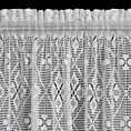 Zasłona biała ażurowa w stylu eko 140x270 cm taśma NELA Eurofirany