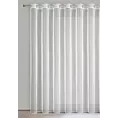 Firana biała z lekkiej i błyszczącej tkaniny 350x250 cm przelotka SYLVIA ELLA LINE Eurofirany