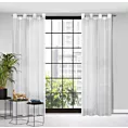 Zasłona biała o splocie płóciennym 140x250 cm przelotka CINDY Eurofirany