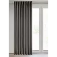 Zasłona grafitowa zaciemniająca 140x300 cm taśma imitująca flex MILAN Eurofirany