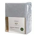 Prześcieradło polarowe z gumką 140x200 cm kolor srebrny 250 g/m2 FLANO Eurofirany