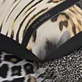 Pościel 160x200 cm z makosatyny bawełnianej kolor czarny, jasnobrązowy z motywem zwierzęcym EVA 22 Eva Minge Eurofirany