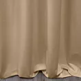 Zasłona szyta na taśmie fala beżowa z miękkiej tkaniny welwetowej