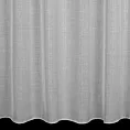 Firana szyta na taśmie 5 cm naturalno popielata z matowej tkaniny, przetykana delikatną połyskującą nicią, wykończona obciążnikiem