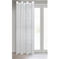 Zasłona biała o splocie płóciennym 140x250 cm przelotka CINDY Eurofirany