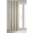 Zasłona ciemnobeżowa z matowej gładkiej tkaniny 140x250 cm przelotka RITA Eurofirany
