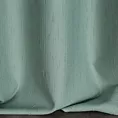 Zasłona szyta na taśmie 5 cm miętowa z miękkiej, matowej tkaniny w stylu eko o naturalnym splocie