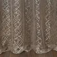 Firana beżowa o strukturze pajęczej sieci 140x250 cm przelotka AMANDA Eurofirany
