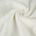 Ręcznik kąpielowy 50x90 cm bawełniany kolor kremowy z bordiurą w paski 550 g/m2 ELEN Eurofirany