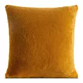 Poszewka na poduszkę 45x45 cm miodowa z miękkiej futrzanej tkaniny NINA Eurofirany