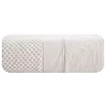 Ręcznik do rąk 30x50 cm bawełniany kolor beżowy z welwetową bordiurą 500 g/m2 JESSI Eurofirany