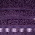 Ręcznik do rąk 30x50 cm bawełniany kolor fioletowy z ozdobnym stębnowaniem 500 g/m2 POLA Eurofirany