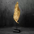 Figurka dekoracyjna FEMI złocista ze srebrnym zdobieniem liść Eurofirany