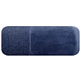 Ręcznik kąpielowy 50x90 cm bawełniany kolor granatowy z bordiurą z weluru 500 g/m2 LUCY Eurofirany