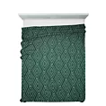 Koc  150x200 cm zielono, złoty z nadrukiem geometrycznym GEO 2 DESIGN 91 Eurofirany