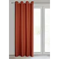 Zasłona ceglasta z matowej gładkiej tkaniny 140x250 cm przelotka RITA Eurofirany