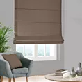 Roleta rzymska jasnobrązowa z miękkiej półmatowej tkaniny welwetowej