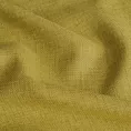 Poszewka szyta LOVELY musztardowa z widocznym ozdobnym splotem, o naturalnym charakterze