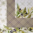 Komplet ściereczek kuchennych  3szt 50x75 cm bawełniany kolor biały,zielony 200 g/m2  OLIVE Eurofirany