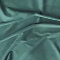 Zasłona ciemnoturkusowa z dekoracyjnym pasem, welwetowa 140x250 cm przelotka PERI Eurofirany