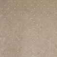 Zasłona beżowa z kryształkami i welwetowej tkaniny 140x250 cm przelotka ARIADNA Eurofirany