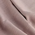 Zasłona szyta na flexach pudrowo różowa z miękkiej tkaniny o naturalnym splocie w stylu ekologicznym