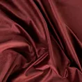 Zasłona szyta na taśmie fala bordowa z miękkiej półmatowej tkaniny welwetowej