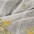 Tkanina firanowa zazdrostka z etaminy zdobiona haftem rumianku Eurofirany